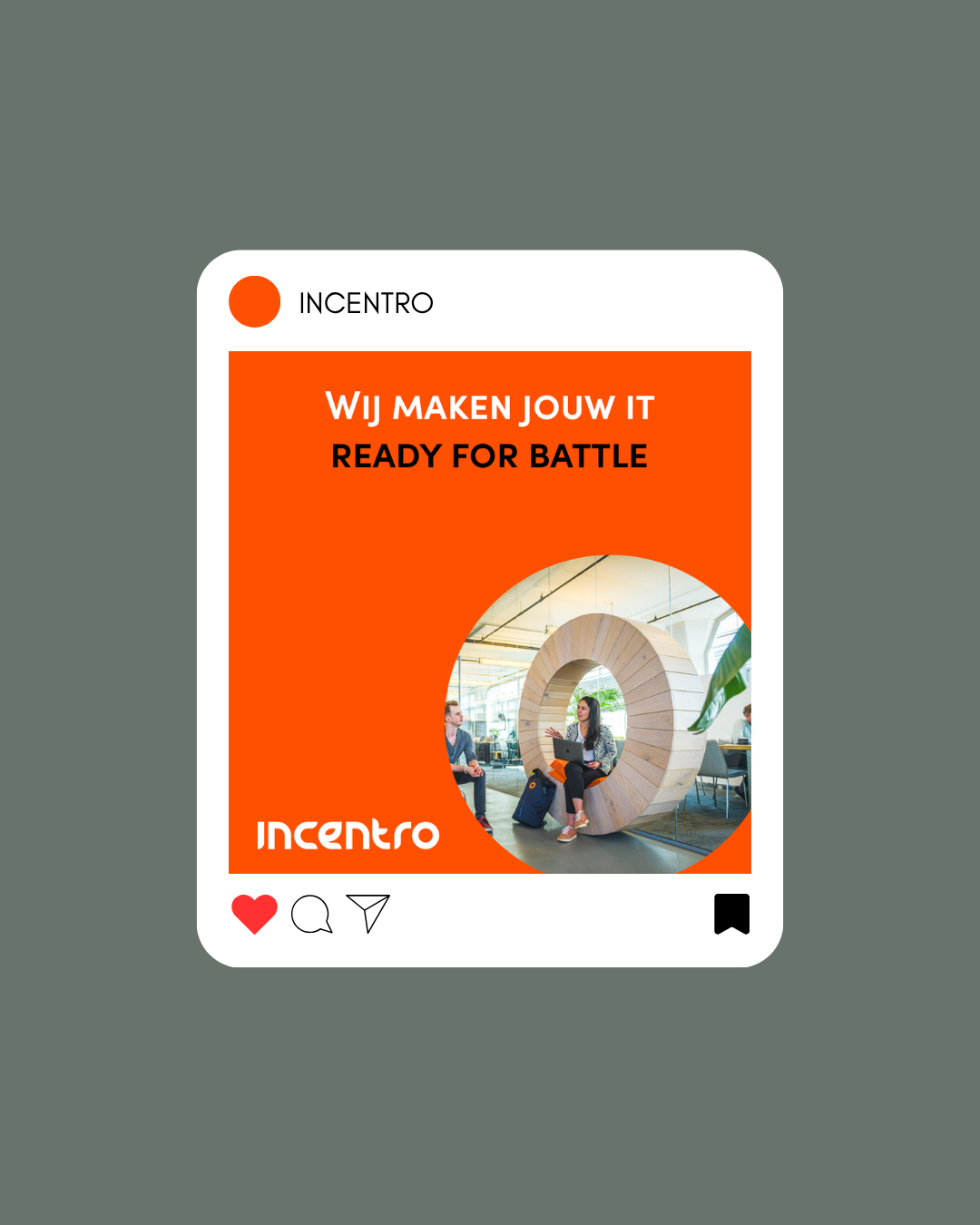 Incentro — Instagram post ontwerp (oranje)